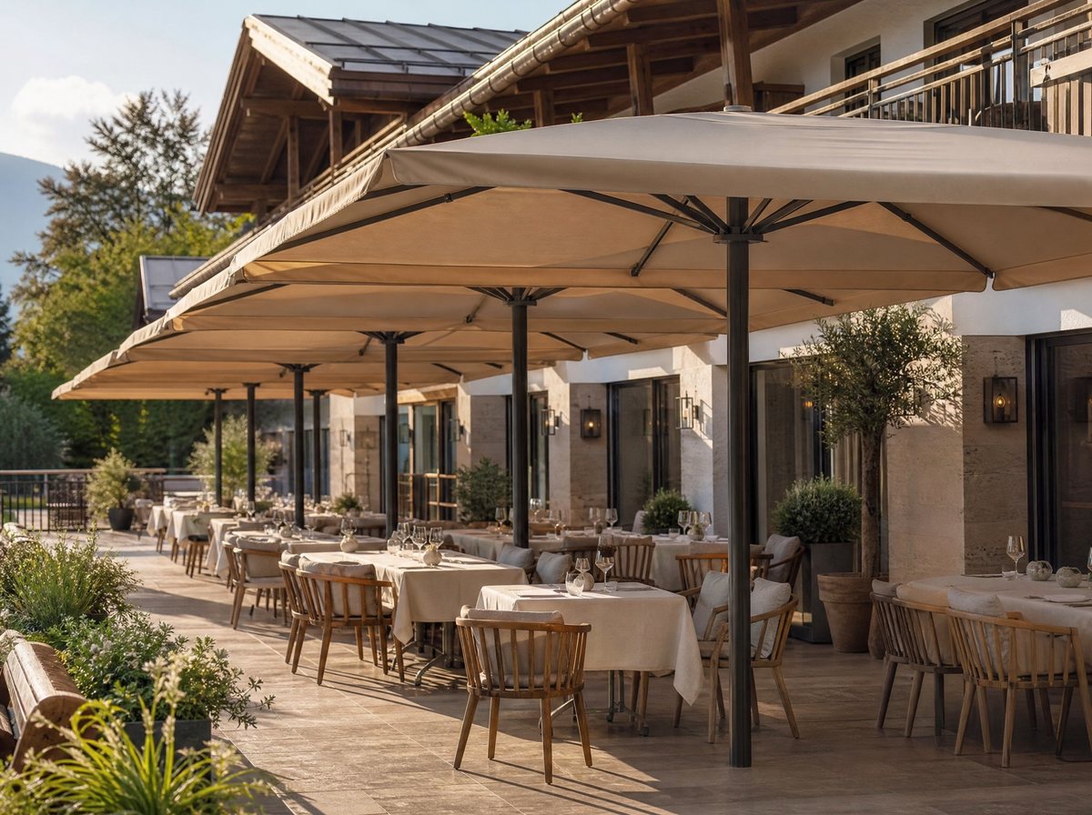 Für Privatterrasse und Gastronomie